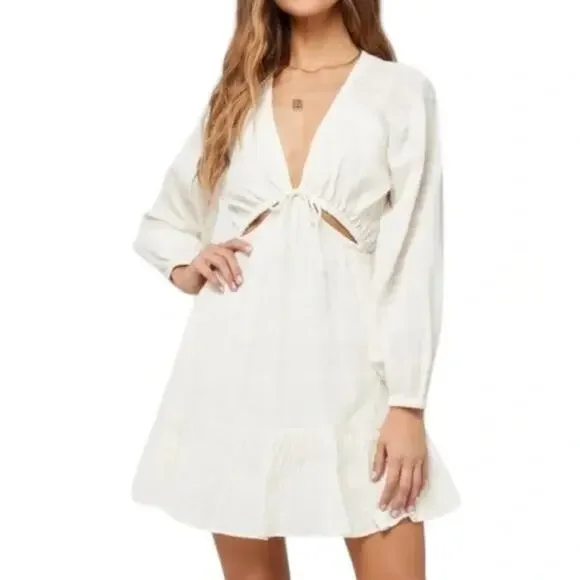 NWT! L*Space Feelin' Fine Dress in Cream - Size Medium - Picture 4 of 9